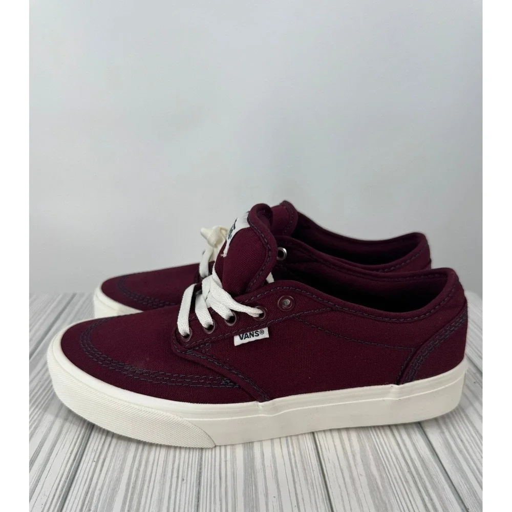 Vans Atwood Outdoor Port Royale Mens Size 8.5 Burgundy Canvas‎ Sneakers